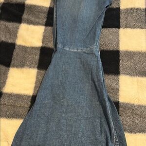 Blue Flared Denim Jeans